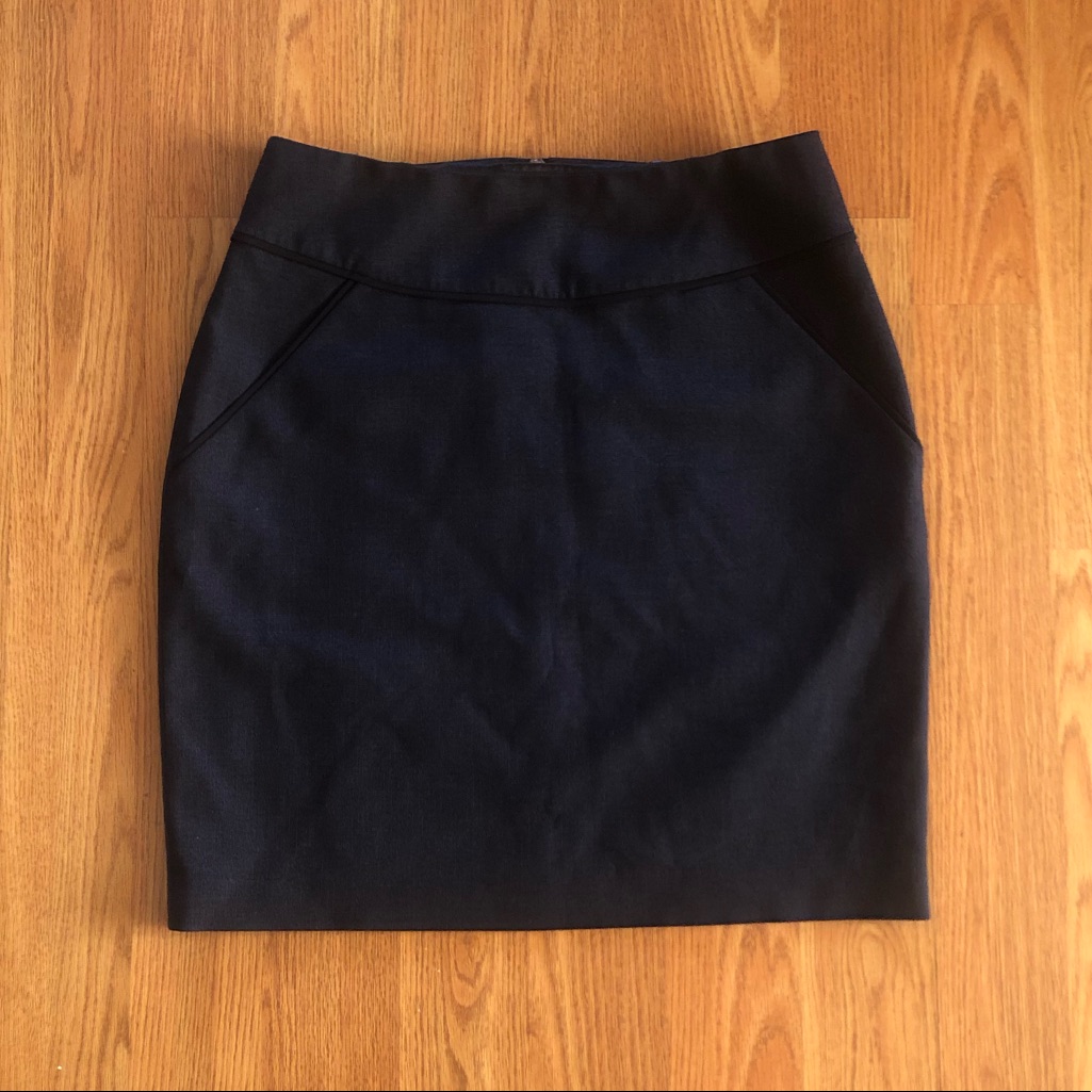 Tahari Gray Pencil Skirt